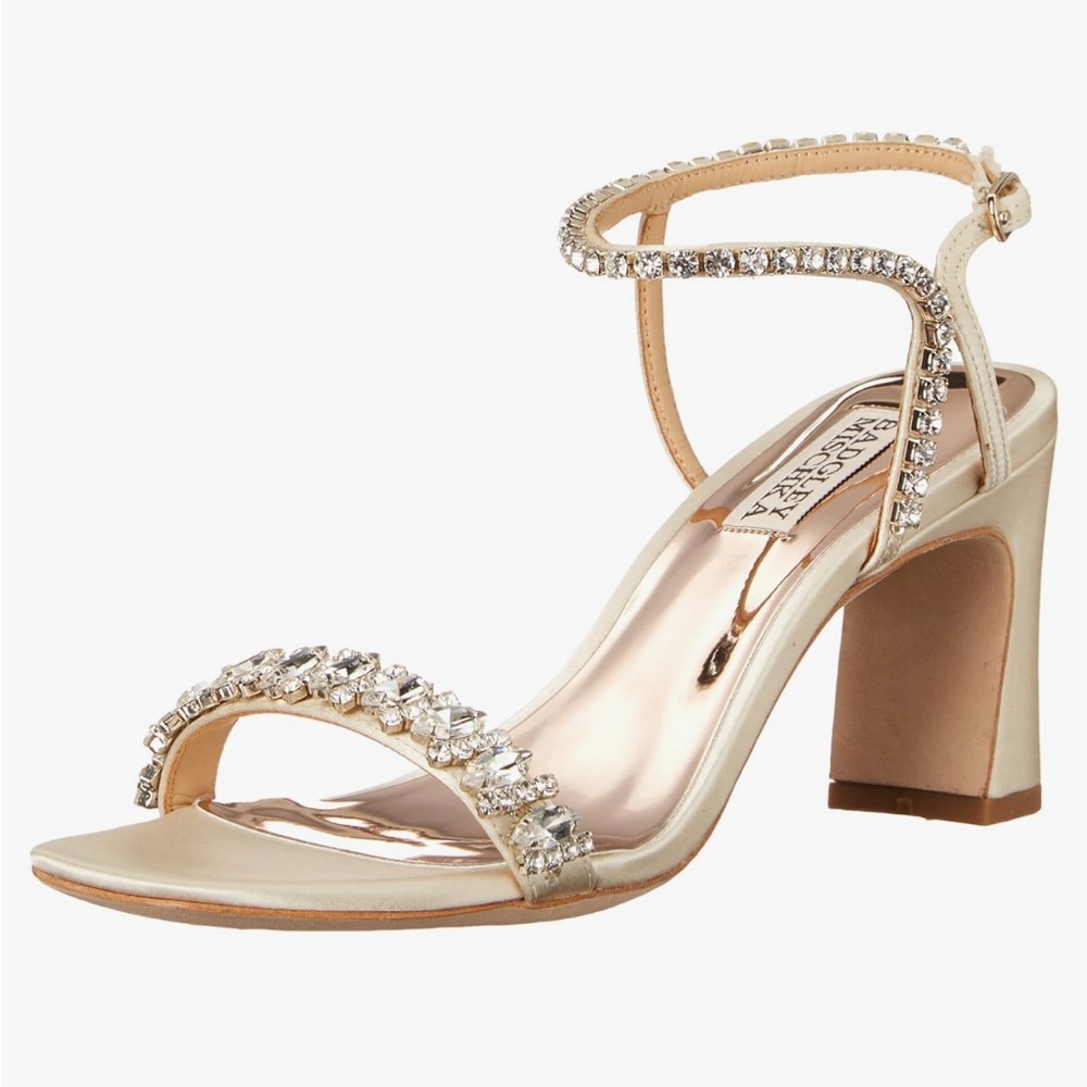 Badgley Mischka Marilee Satin Block Heels
